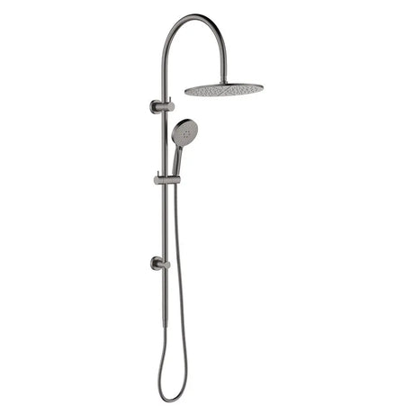 Empire Slim Curved Twin Shower, Gun Metal fienza