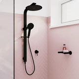 Kaya Deluxe Twin Shower, Matte Black fienza