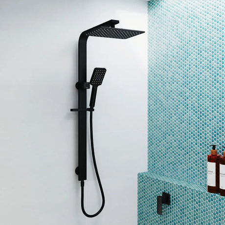 Tono Deluxe Twin Shower, Matte Black fienza
