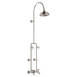 Lillian Exposed Rail Shower & Bath Set, Brushed Nickel fienza