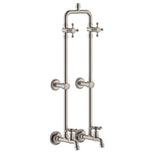 Lillian Exposed Rail Shower & Bath Set, Brushed Nickel fienza