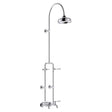 Lillian Lever Exposed Rail Shower & Bath Set, Chrome fienza