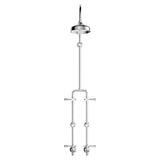 Lillian Lever Exposed Rail Shower & Bath Set, Chrome fienza