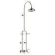 Lillian Lever Exposed Rail Shower & Bath Set, Brushed Nickel fienza