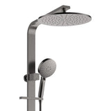 Empire Slim Deluxe Twin Shower, Gun Metal fienza