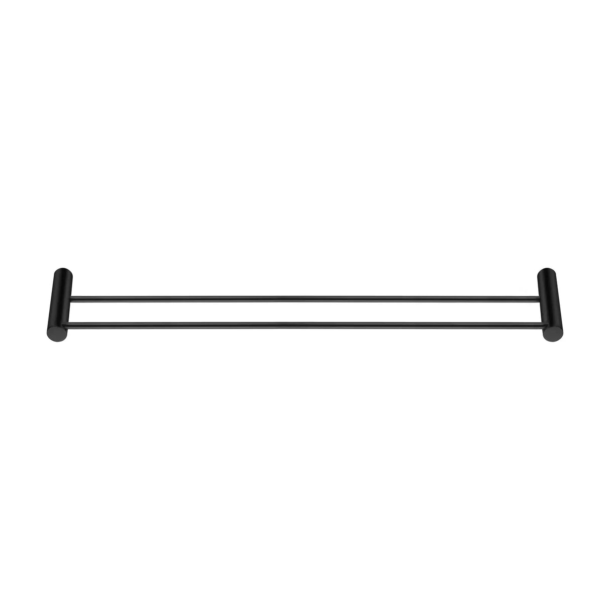 600mm Black Double Towel Rail Aquaperla