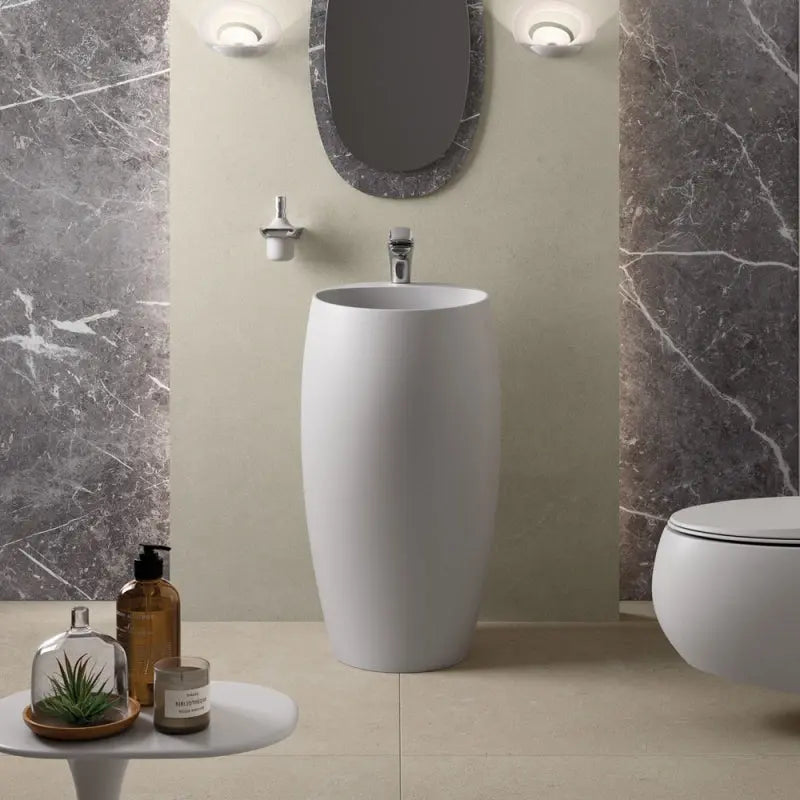 RAK Cloud Freestanding Basin, Matte White fienza