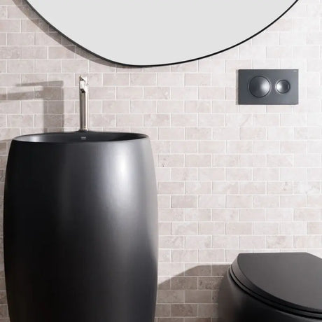RAK Cloud Freestanding Basin, Matte Black fienza