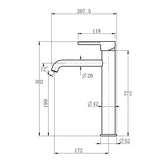 LUCID PIN - Gunmetal Basin Mixer Aquaperla