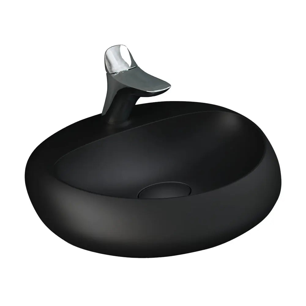 RAK Cloud Wall Basin, Matte Black fienza