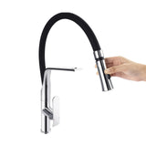 Chrome Pull Out Kitchen Mixer Aquaperla