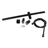 Black Shower Rail Aquaperla