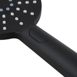 Black 3 Functions Handheld Shower Aquaperla