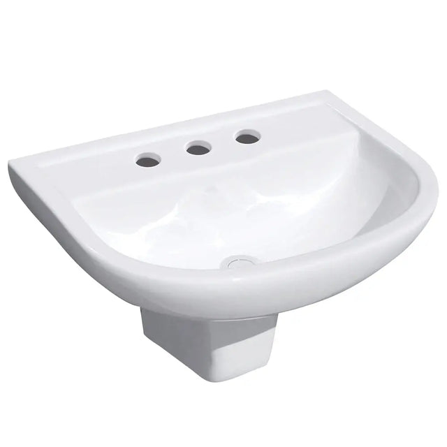 RAK X500 Wall Basin With Integral Shroud, 3 Tap Holes fienza