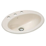 RAK Jessica Ivory Fully-Inset Basin, 3 Tap Holes fienza
