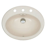 RAK Jessica Ivory Fully-Inset Basin, 3 Tap Holes fienza