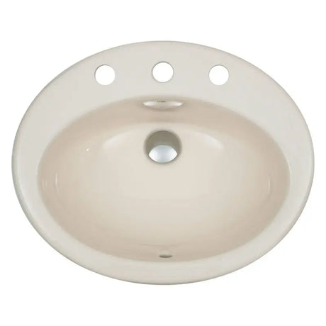 RAK Jessica Ivory Fully-Inset Basin, 3 Tap Holes fienza