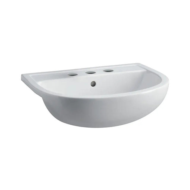 RAK Compact Semi-Recessed Basin, 3 Tap Holes fienza