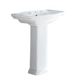 RAK Washington Pedestal Basin, 3 Tap Holes fienza