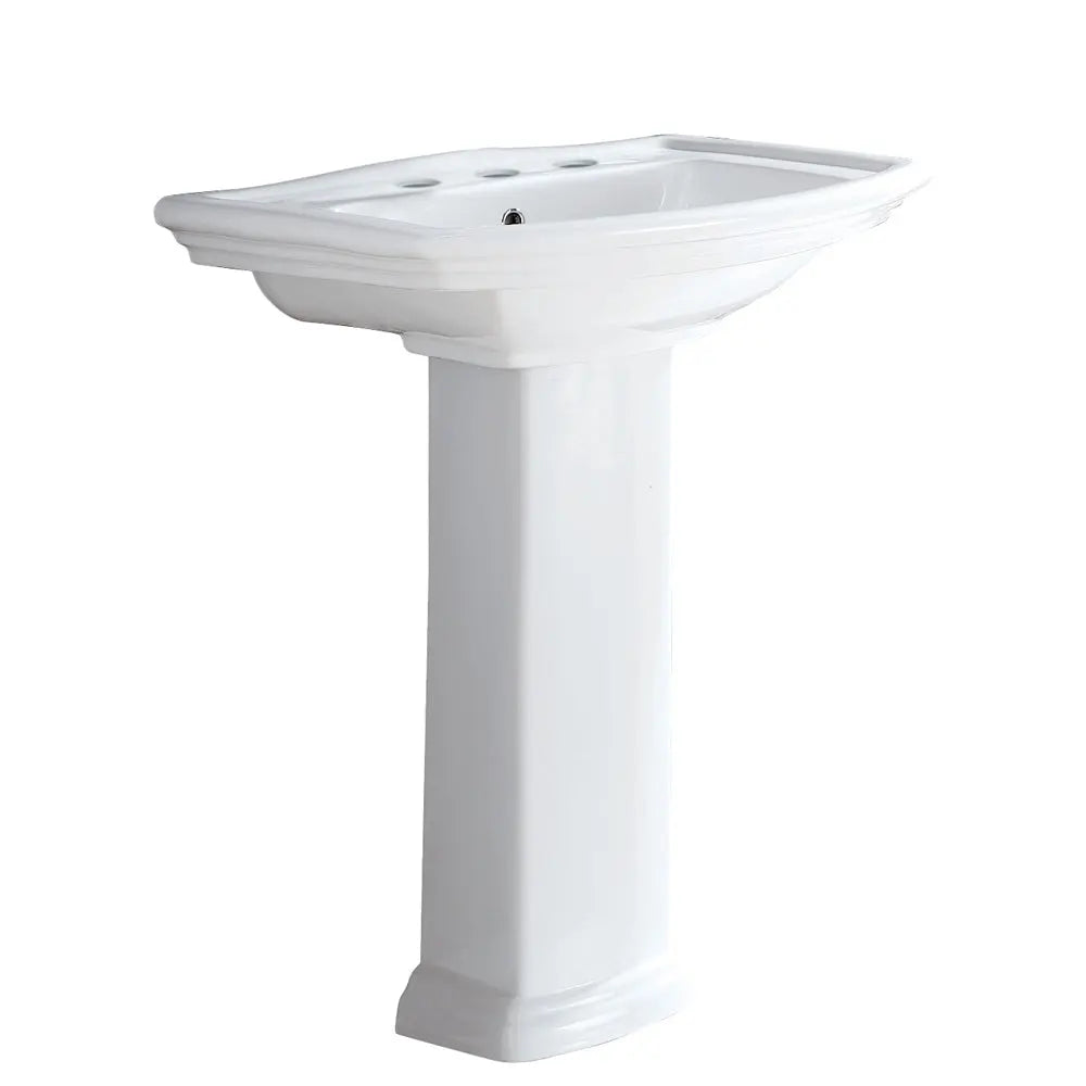RAK Washington Pedestal Basin, 3 Tap Holes fienza