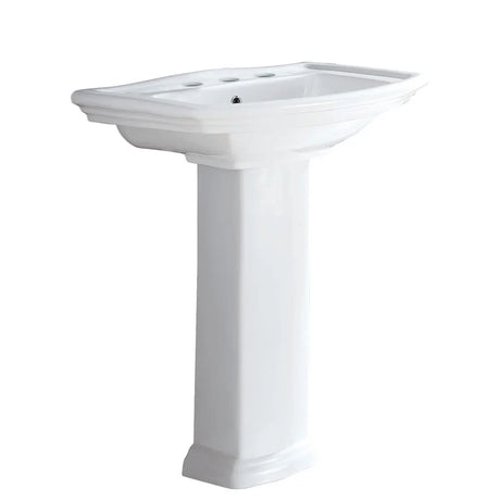 RAK Washington Pedestal Basin, 3 Tap Holes fienza
