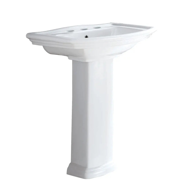 RAK Washington Pedestal Basin, 3 Tap Holes fienza