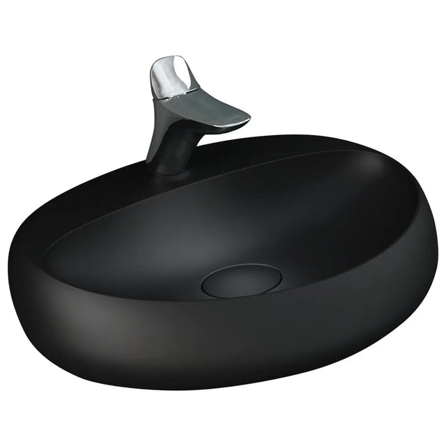 RAK Cloud 650 Wall Basin, Matte Black fienza