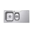Tiva 980 1.5 Kitchen Sink with Drainer, Left Bowl fienza