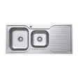 Tiva 1080 1.75 Kitchen Sink with Drainer, Left Bowl fienza