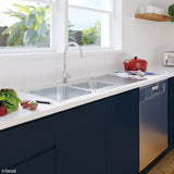 Tiva 1080 1.75 Kitchen Sink with Drainer, Left Bowl fienza