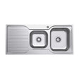 Tiva 1080 1.75 Kitchen Sink with Drainer, Right Bowl fienza