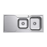 Tiva 1080 1.75 Kitchen Sink with Drainer, Right Bowl fienza