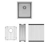 Hana 27L Single Kitchen Sink Kit fienza