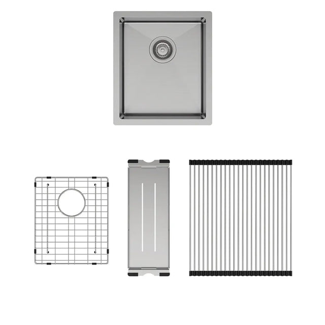 Hana 27L Single Kitchen Sink Kit fienza