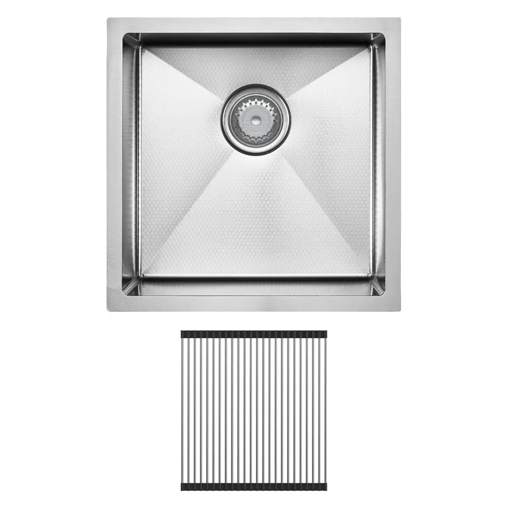 Hana Anti-Scratch 32L Single Kitchen Sink Kit, Stainless Steel fienza