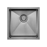 Hana Anti-Scratch 32L Single Kitchen Sink Kit, PVD Gun Metal fienza
