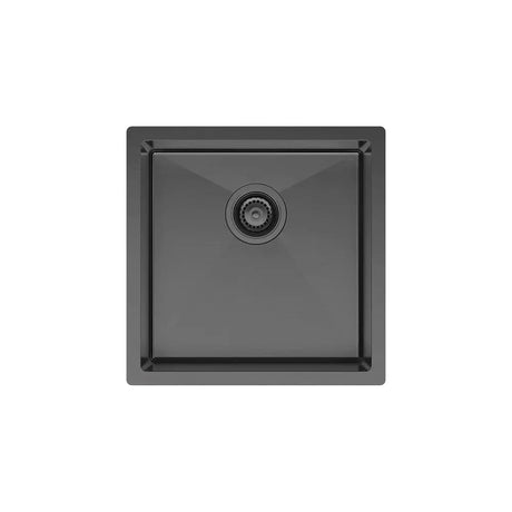 Hana 32L Single Kitchen Sink, PVD Carbon Metal fienza