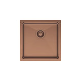 Hana 32L Single Kitchen Sink, Brushed Copper fienza