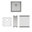 Hana 32L Single Kitchen Sink Kit, Stainless Steel fienza