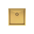 Hana 32L Single Kitchen Sink, PVD Rugged Brass fienza