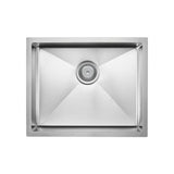 Hana Anti-Scratch 40L Single Kitchen Sink Kit, Stainless Steel fienza