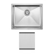 Hana Anti-Scratch 40L Single Kitchen Sink Kit, Stainless Steel fienza