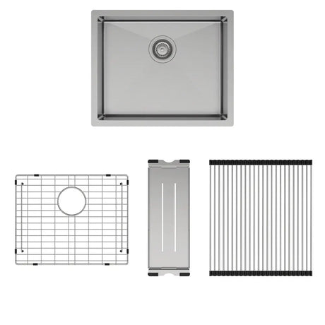Hana 40L Single Kitchen Sink Kit fienza