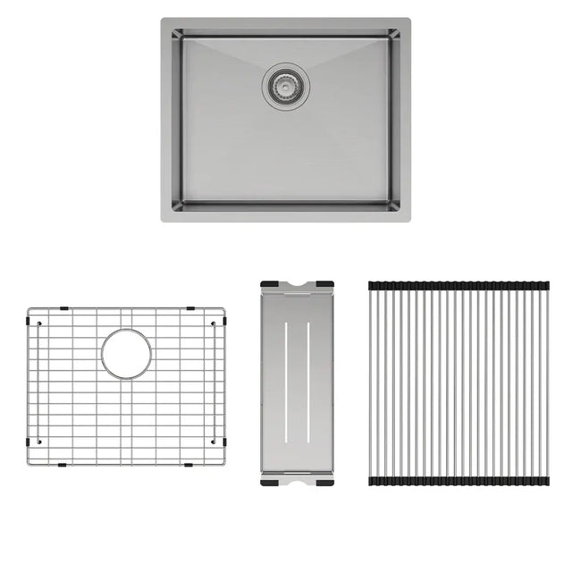 Hana 40L Single Kitchen Sink Kit fienza