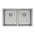 Hana 27L/27L Double Kitchen Sink, Stainless Steel fienza