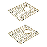 Hana 27L/27L Double Kitchen Sink Kit, PVD Rugged Brass fienza