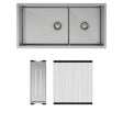Hana 40L/27L Double Kitchen Sink Kit fienza