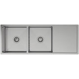 Hana 29L/29L Double Kitchen Sink with Drainer fienza