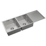 Hana 29L/29L Double Kitchen Sink with Drainer Kit fienza