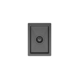 Hana 10L Single Kitchen Sink, Carbon Metal fienza